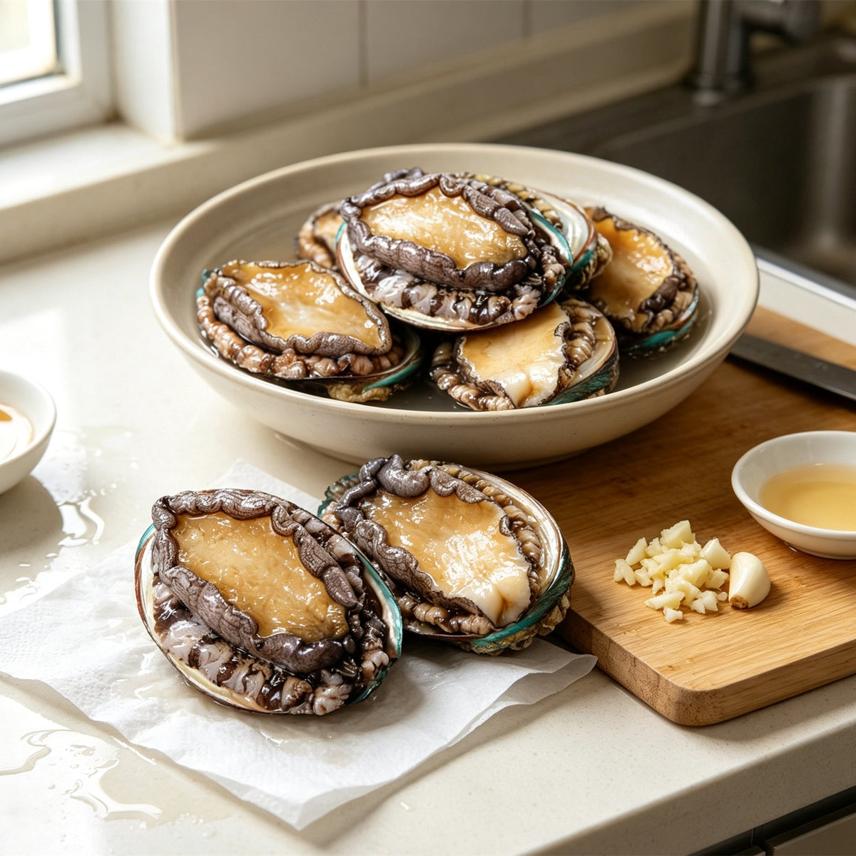 Fresh Abalone In The Shell