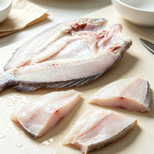 Fresh Sea Bass Split For Steaming