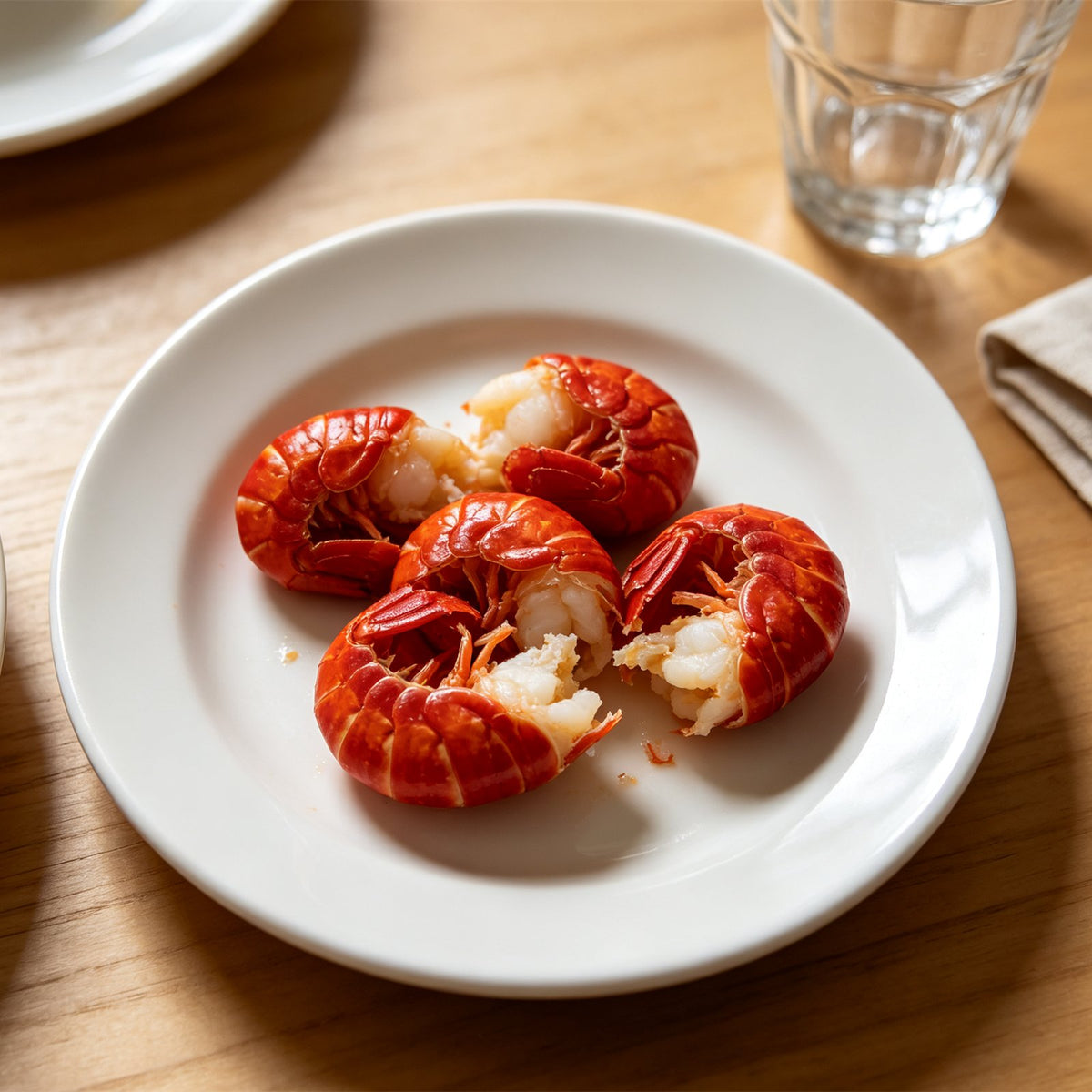 Cooked Crayfish Tails Ready To Eat